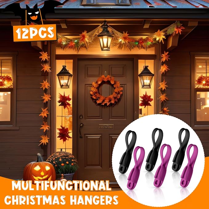 12 Pcs Cord Bundlers Organizer for Appliances, Black,Purple | Self Adhesive Kitchen Sticky Silicone Holder Organizer for Air Fryer, Toaster, Home Decorations Accessories