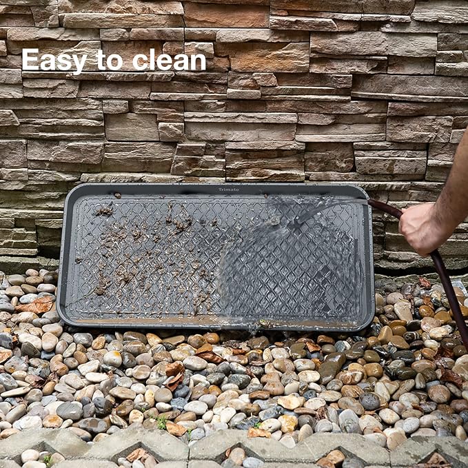 Boot Tray Extra Large 40"x20" - All-Weather, Multi-Purpose | Water-resistant recycled polypropylene, 1.25" raised edges – ideal for mudroom, entryway, garage, pet feeding mat or potted