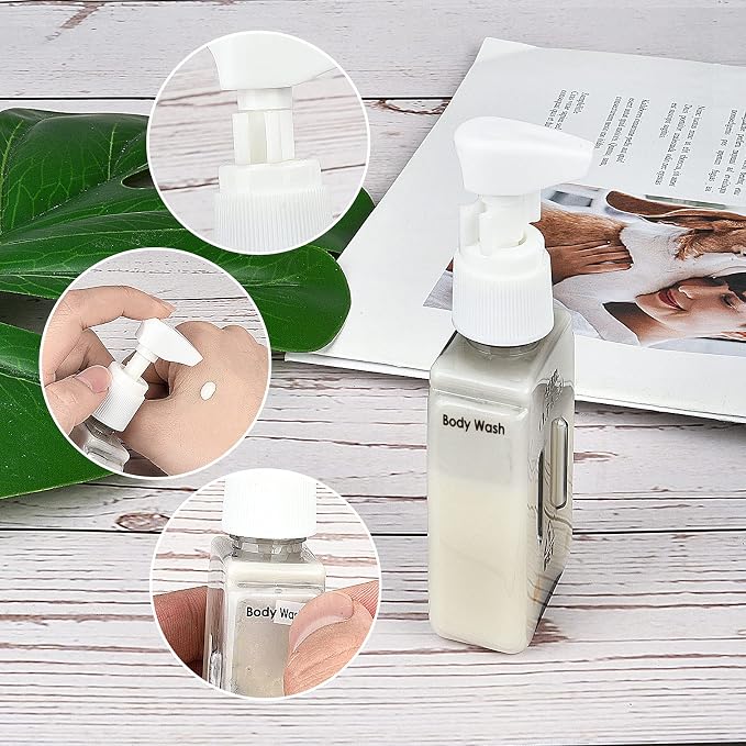 Bpluma Travel Bottles, Leak Proof Containers For Toiletries TSA Approved Airplane Accessories Kits For Liquid With Labels | For Toiletries TSA Approved Airplane Accessories Kits For Liquid With Labels