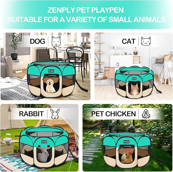 Foldable Pet Playpen, Pop Up Dog Kennel Tent for Indoor and Outdoor Use | Foldable Pet Playpen, Pop Up Dog Kennel Tent for Indoor and Outdoor Use
