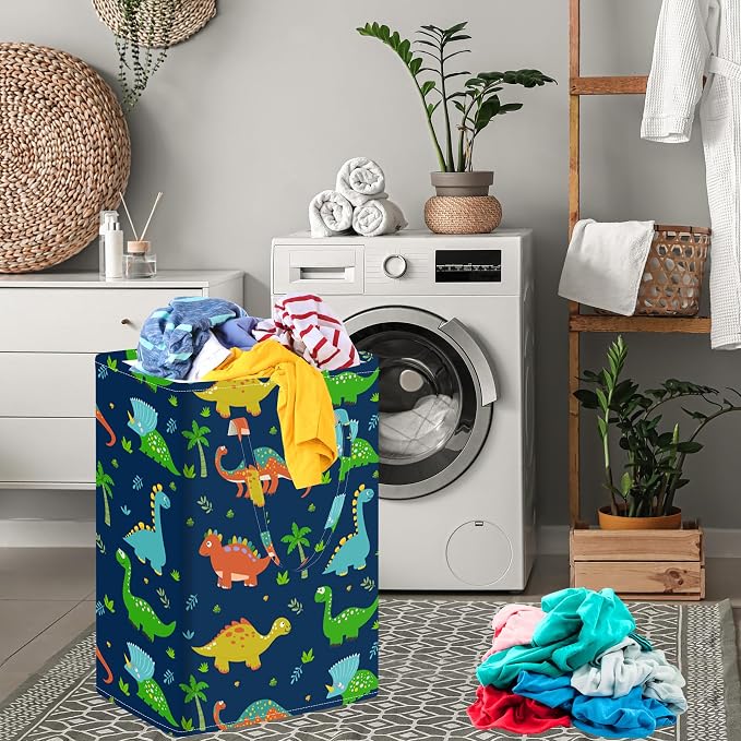 MAIZMZ Foldable Storage Basket Laundry Hamper 75L Kids Hamper Boys Nursery Bins Waterproof Toys Organizer Large Canvas for Home/Dorm/Kitchen/Pet/Office/Closet/Shelf/Room Decor Gift Baskets