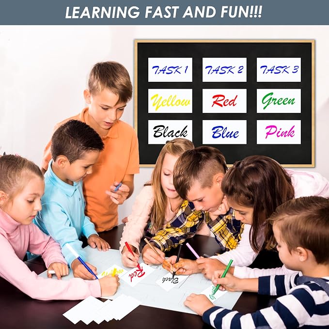 Magnetic Dry Erase Labels 5x3 28-Pack with 3 Kanban Included - Highly Durable and All-Purpose Labels for Office, Classroom, Organizers, Home. Whiteboard Blank Magnet Stickers Name Tags
