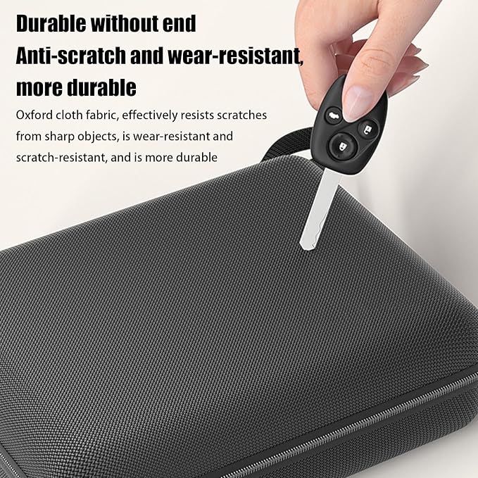 Car Vacuum Cleaner Storage Bag Portable Tool Storage Case, Portable Pouch | Car Vacuum Cleaner Tool Bag Zipper Closure, Pet Hair Organizer for Cleaner, Inflatable Pump, Earphone Cable, Sunglasses