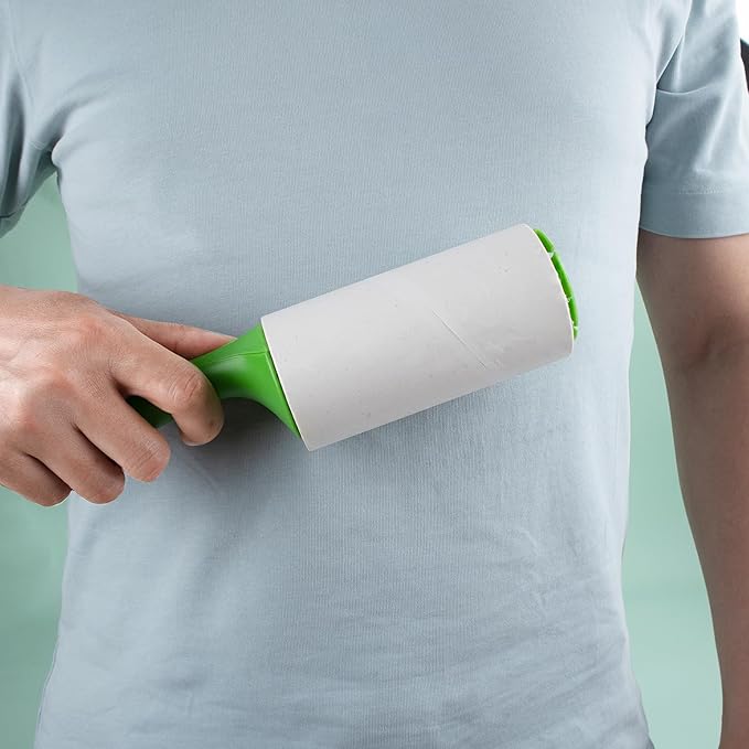 4.6 inch Giant Lint Roller Refills Compatible with Evercare Giant Lint Roller 4.6 inch Pet Hair Remover Roller Refill Extra Sticky 60 Sheets per Roll 5 Pack Total 300 Sheets