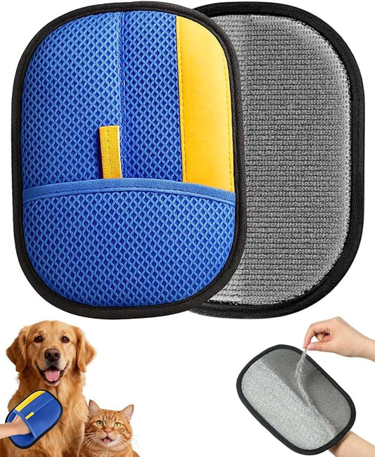 Pet Hair Removal Glove, Upgraded Thickened Pet Hair Remover Glove for Cats & Dogs, Reusable Powerful Cat Grooming Gloves, Pet Hair Remover Tool for Clothing, Couch, Furniture, Car Seats