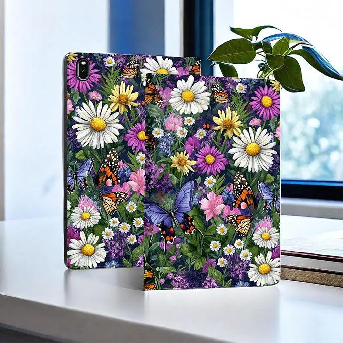 for Samsung Galaxy Tab S6 10.5 Inch 2019 Model T860/T865/T867 Tablet Case,Auto Wake/Sleep,Adjustable Stand Protective Cover - Fresh Vegetables Pattern