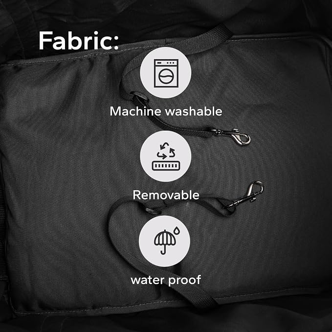 10lbs Ultra-Lightweight Pet Stroller - Compact Folding Umbrella Stroller with Durable Shoulder Strap, 3-Compartment Organizer & Cup Holder - Portable Dog Cat Travel Carriage, Dark Gray