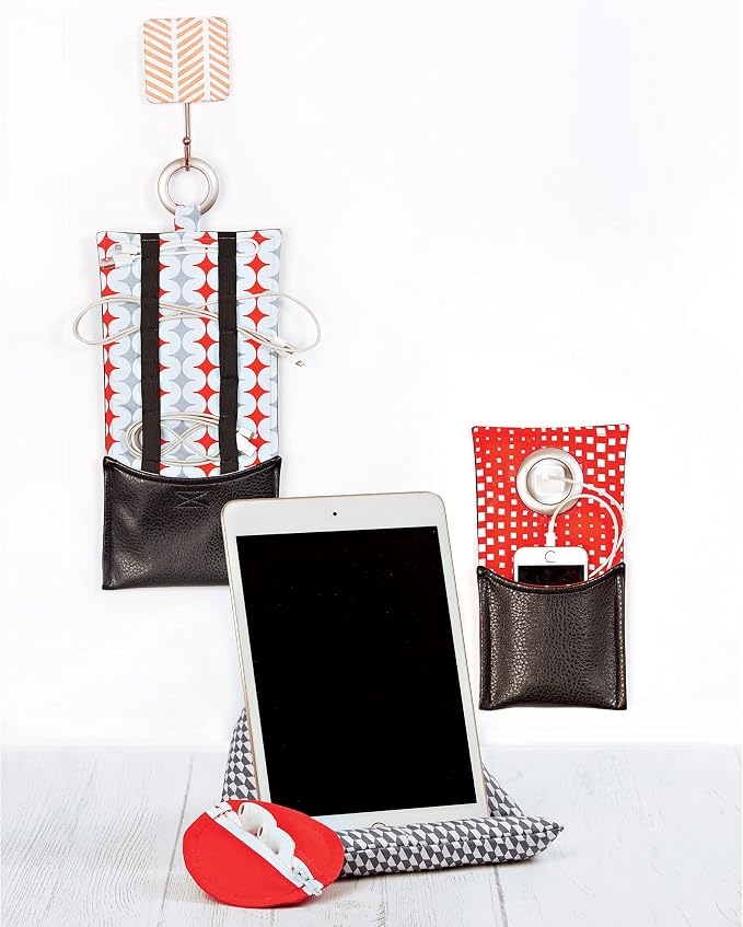 Simplicity SS9514OS Tablet Stand, Cable Caddy, Charging Station, and Ear Bud Holder Tech Accessories Sewing Pattern Kit, Code S9514, Sizes Vary