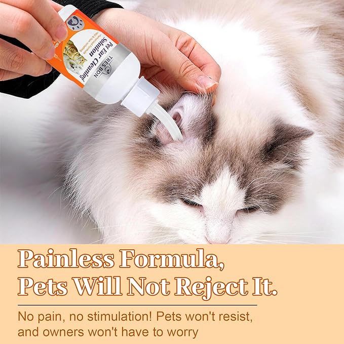 Ear Cleaner for Dogs and Cats, Ear Cleaner Solution for Dogs and Cats, Gently Remove Ears Wax & Debris
