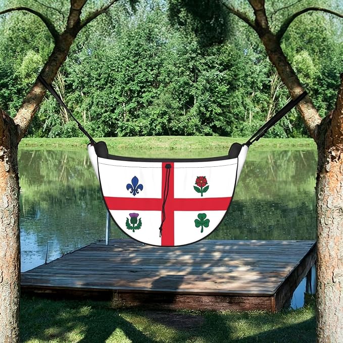 Montreal Flag Car Seat Organizer-Backseat Storage Bag for Travel | Waterproof Durable. Holds Snacks Gear Essentials. Fits Most Cars.