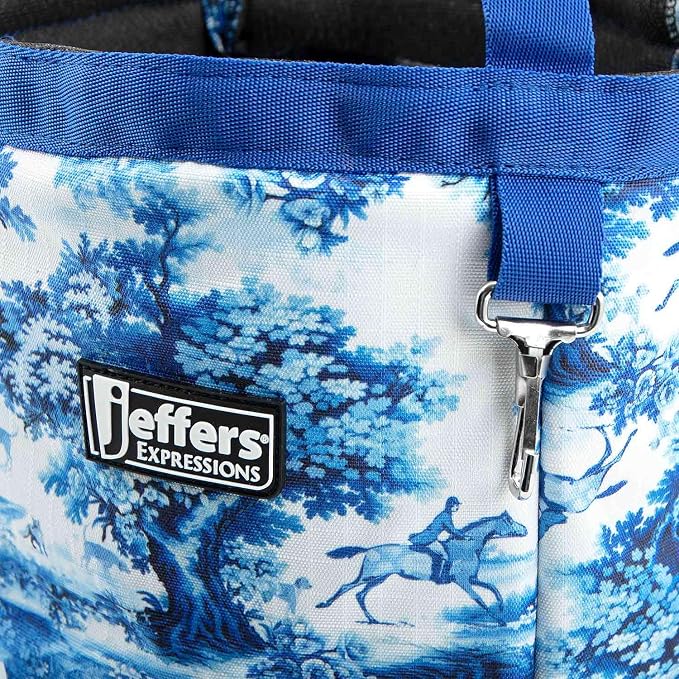 Jeffers Expression Grooming Tote Caddy – Portable Animal Care Organizer for Horses, Dogs, Cats, Livestock, Barn, Trailer, Stable - Brushes, Clippers, Towels, Spray Bottle, Tools - Equestrian Toile