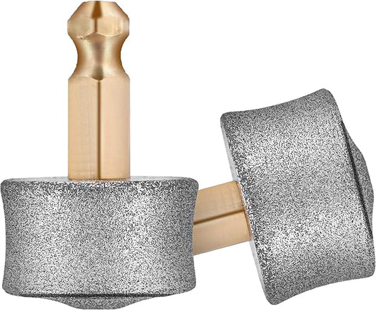 REXIPETS Dog Nail Grinder Replacement Head - Pet Nail Grinder Diamond Tip for Paws- 2 Pack Professional Dog Claw Grinder Bits Replaceable Diamond Nail Grinder Wheel (Tall)