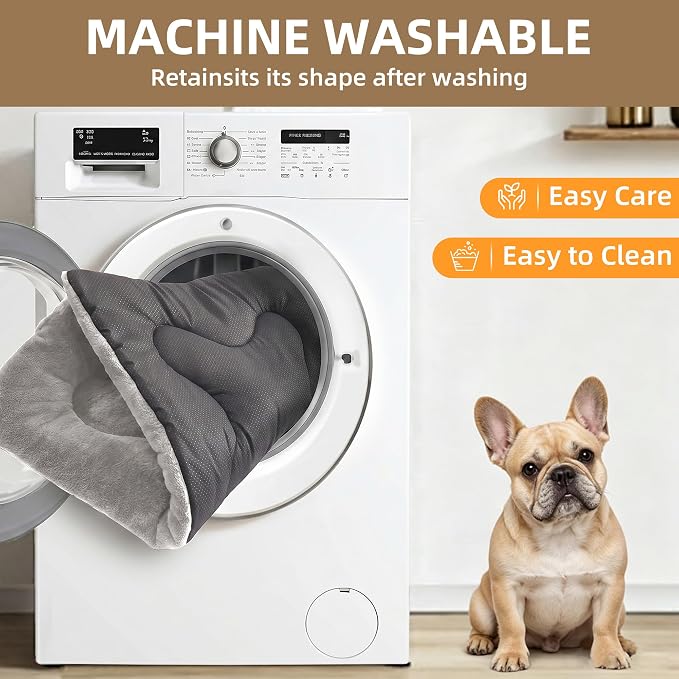 Dog Bed 24" for Metal Crate Pad, Washable Kennel Mat for Small Puppy & Cats | Soft faux rabbit fur, non-slip,machine wash/dry, plush cushioning, for crates, floors & travel, multiple sizes for all breeds