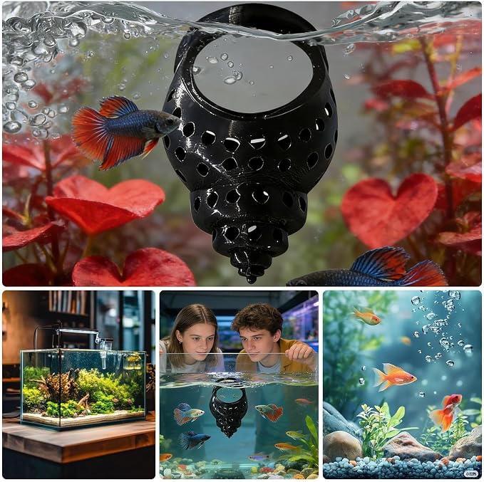 Floating Betta Bed, Fish Tank Decoration, Shrimp Cave Resting Spot with Soft Design, Aquarium Habitat Accessory, Relaxation Resting Stand, Betta Furniture for Home Office Bedroom