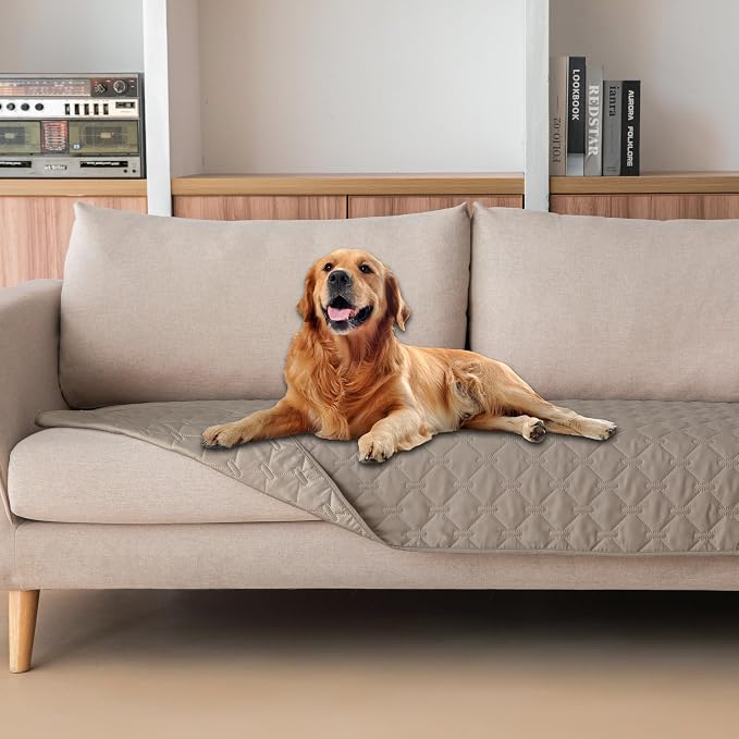gogobunny Waterproof Blanket, Couch Covers for Dogs, Reversible Protector | 3X Stronger Leakproof, Scratch Proof Durable Furniture Protection, Stain Resistant, Washable, 30x70 Inch Dark Stone