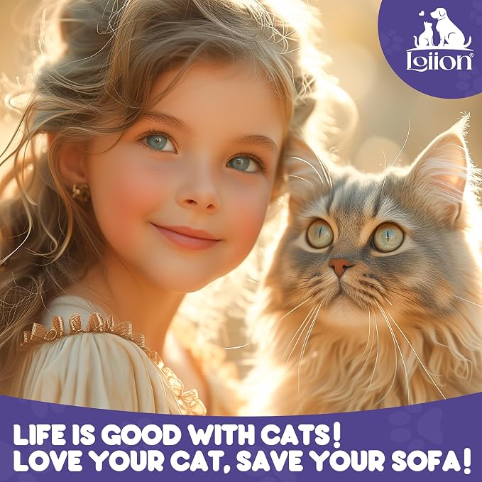 Loiion Cat Scratch Proof Furniture Protector Waterproof Sofa Cover 134"x71" | Pet-Friendly Couch Protector, Anti-Scratch & Anti-Slip Sofa Cover For Cats Dogs Kids, Machine Washable