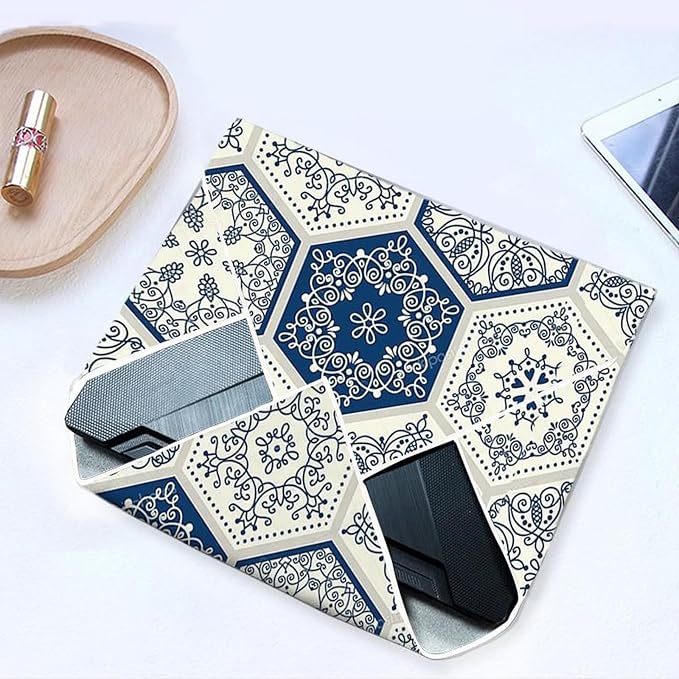22inch*22inch Magic Self-Adhesive Wrap Bag for Makeup,Protective Anti-Scratch Lens Wrap,Multifunctional Dustproof Wrap Storage Organizer Cloth for Travel,Camera (blue)