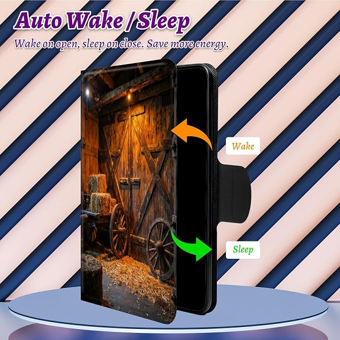 Rotating Handle Case for Samsung Galaxy Tab S6 Lite 10.4" 2024/2022/2020, 360 Degree Swivel Kickstand with Magnetic Closure Shockproof Leather Protective Cover for Women Men, Vintage Wheels