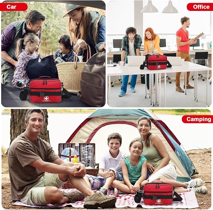 Poygik Premium 420-Piece Large First Aid Kit for Home, Car, Camping | Well-Organized, Portable Emergency Medical Kits for Travel, Truck, Hiking, Sports, Office, Businesses & Outdoor Emergencies