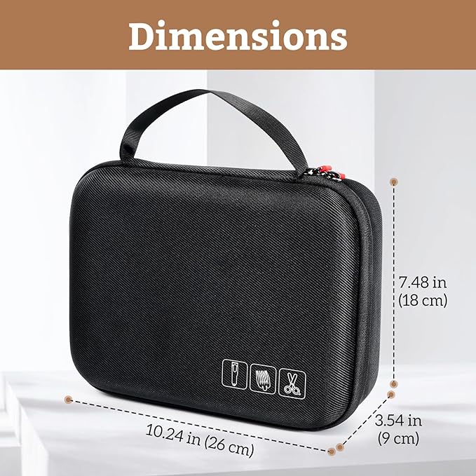 ProCase Hard Travel Case for Hair Clippers Bundle Hard Pet Grooming Tool Storage Case
