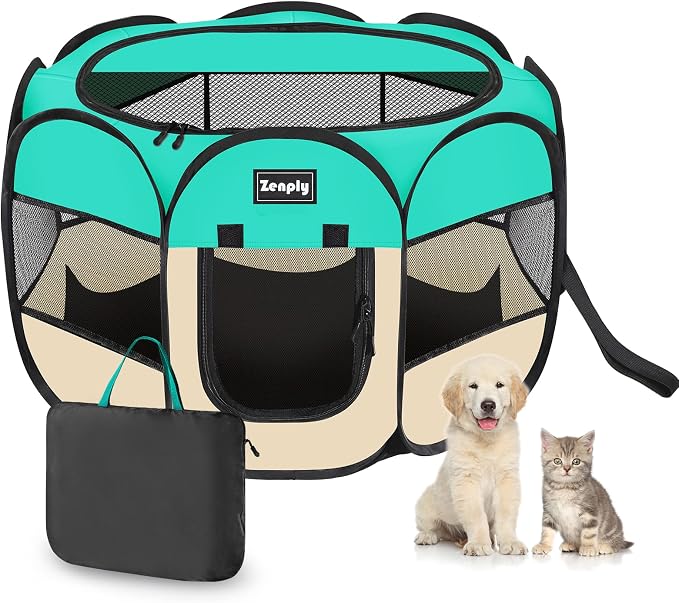 Foldable Pet Playpen, Pop Up Dog Kennel Tent for Indoor and Outdoor Use | Foldable Pet Playpen, Pop Up Dog Kennel Tent for Indoor and Outdoor Use