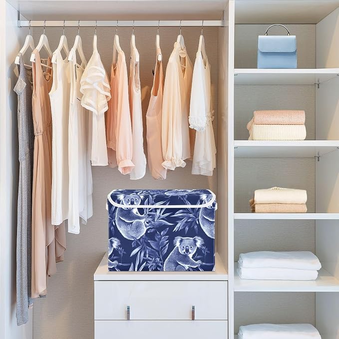 Art Koala Royal Blue Storage Containers Containers For Organizing With Lid Handle for Pack Living Room