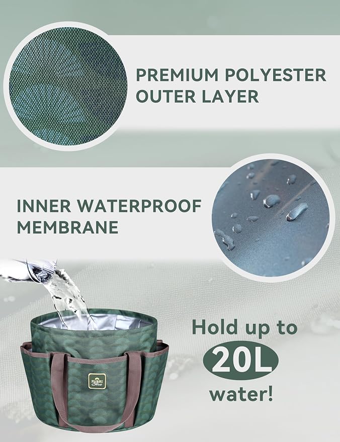 Horse Grooming Tote Bag, Waterproof Grooming Organizer with Multiple Pockets for Brushes & Tools, Stable & Show Use Green