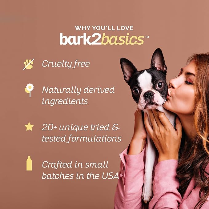 Bark2Basics Melon Cucumber Dog Shampoo, 1 Gallon - Unique Herbal Blend, Professional Grade, Delivers Nutrients to Skin and Coat, Eliminates Smelly Pet Odors