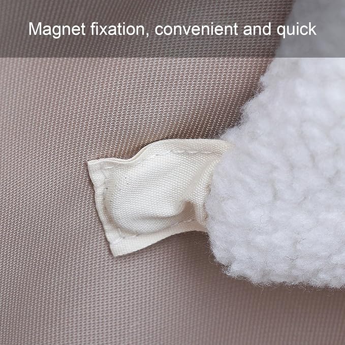 SUNGOOYUE Pet Stroller Guard, Soft Breathable Cotton Polyester Pet Strolling Front Section Cover for Winter (White)