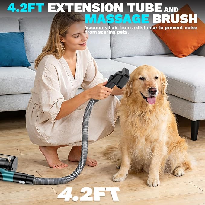 Cordless Vacuum Cleaner compatible with Makita 18V Battery, 8-in-1 Stick Vacuum with Pet Brush, 35KPA Suction, 350W Brushless Motor, Smart Touchscreen, for Carpet Floor Car (Battery Not Included)