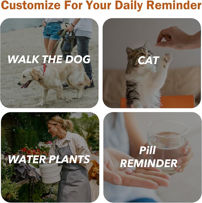 Dog Fed Sign, Dog Feeding Reminder with AM/PM Slider & Custom Notes Area, Weekly Pet Feeding & Pill Reminder Tracker for Family, Easy to Use on Fridge or Wall with Adhesive and Magnet, Pet Supplies