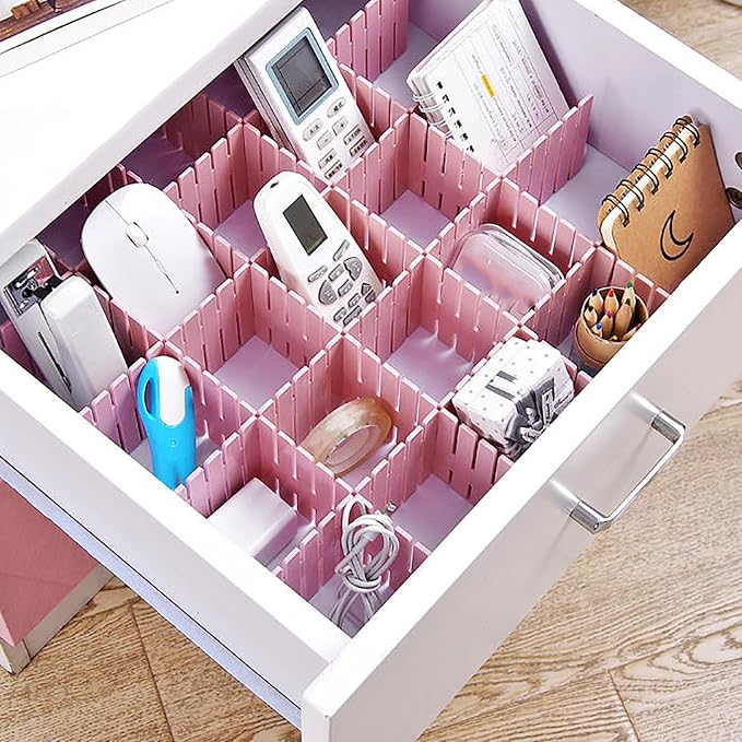 Drawer Divider Multifunctional Plastic Storage Separator for Home