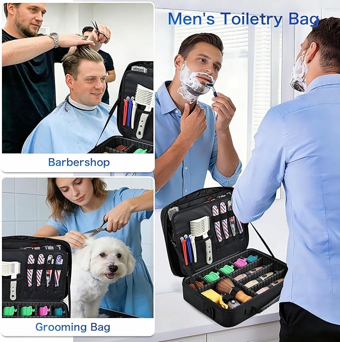 Professional Barber Clipper Case Organizer Bag
