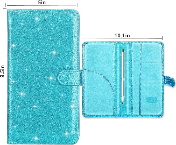 Car Registration and Insurance Card Holder, Document Holder for Cards, Driver Vehicle License Document Glove Box Compartment Organizer, Car Essentials For Women