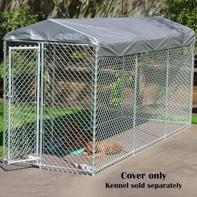 Lucky Dog Large All Season Dog Run Cover & Roof - Waterproof, Comfortable, Perfect Fit for 5ft. X 15ft. Outdoor Cages and Pens