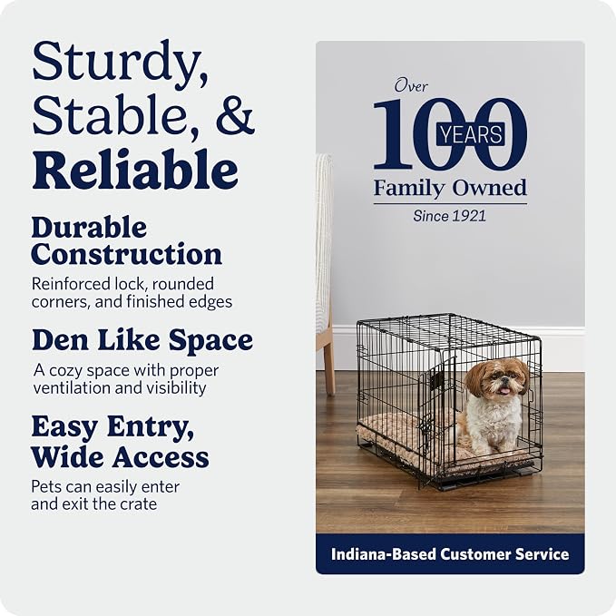 Midwest 22-Inch Single Door iCrate, for Extra-Small Breeds, Up to 15 lbs