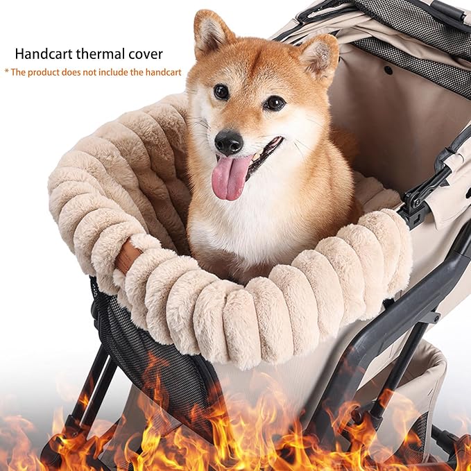 Pet Strollers Mat Dog Strollers Mat Pet Stroller Cushion for Comfortable Ride Pets Stroller Dirt Cover Removable