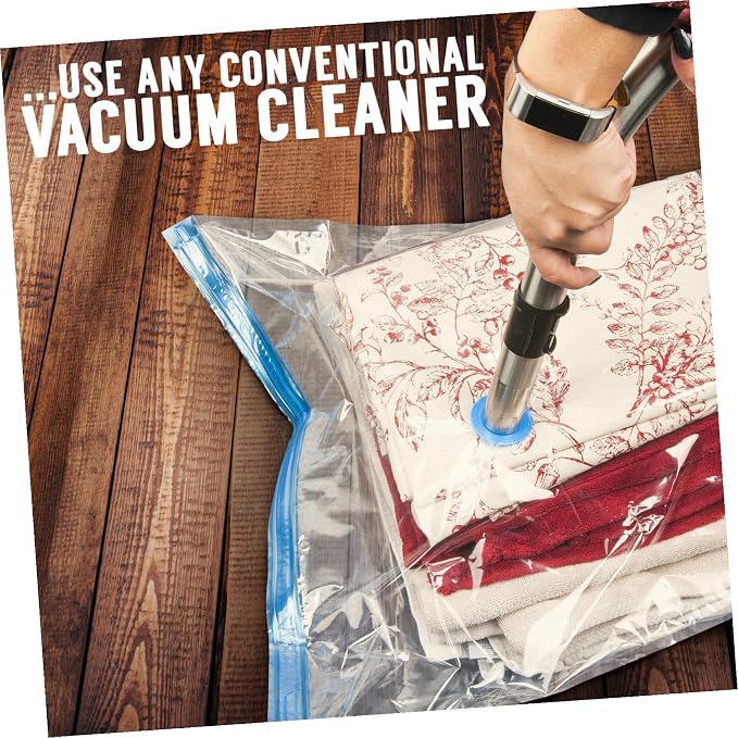 Vacuum Storage Bag 50x70cm White PET and PE Foldable Organizer | Pillows and Quilts, Anti Water Design, Space Saving Compression, Reusable Storage Solution