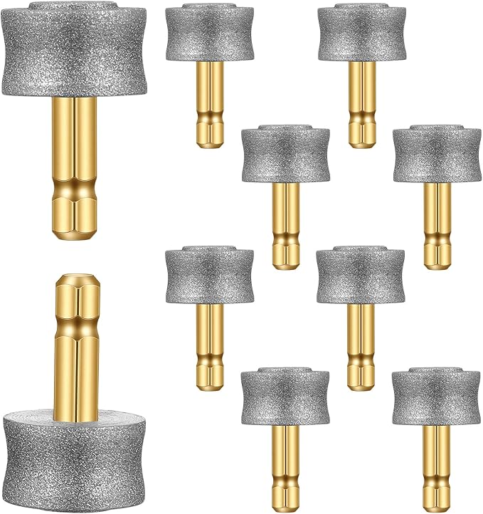 10 Pack Dog Nail Grinder Replacement Heads, Dog Nail Grinder Diamond Bit Compatible with Casfuy LOPSIC Most Brands Electric Pet Trimmer