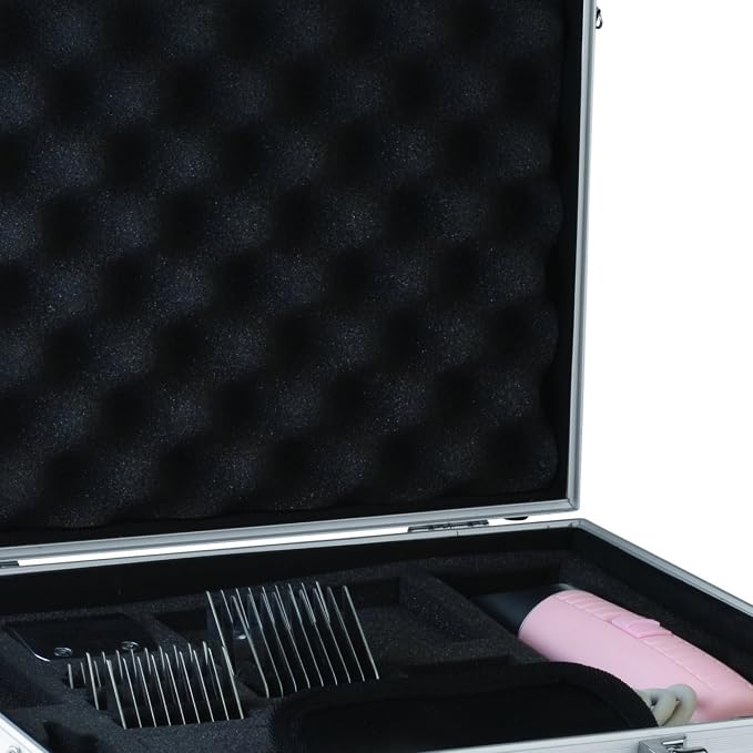 Top Performance Clipper Cases — Durable Aluminum Clipper Cases for Professional Pet Groomers, Chrome