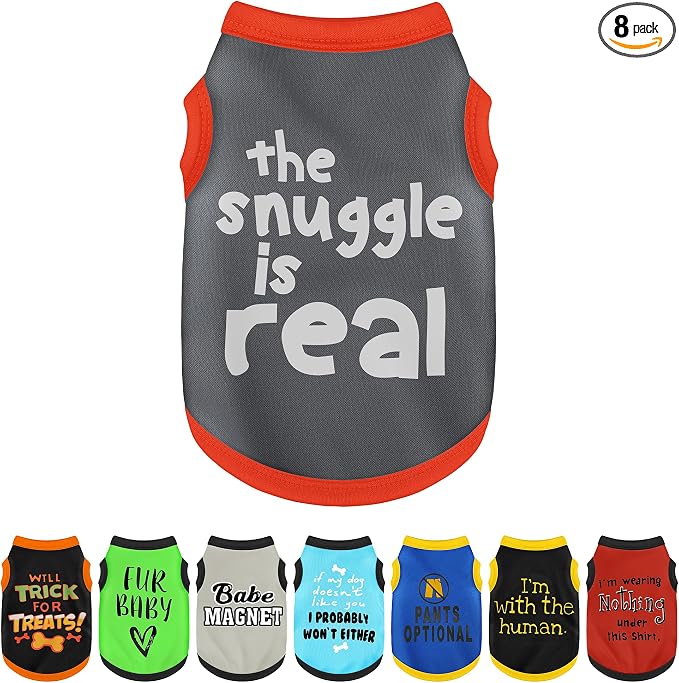 Elevate Your Pet's Seasonal Style with Playful Panache: with Adorable Beautifully Printed Dog Shirts Featuring Hilarious Printed Patterns for Airy Comfort in Summer and Fall Classic Series2 XX-Large