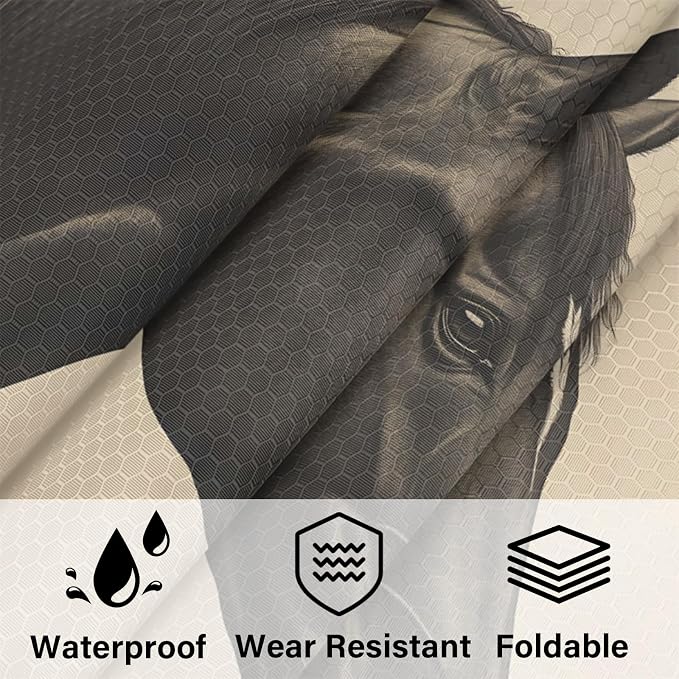 Horse 6 Set Compression Packing Cubes Animal Expandable Packing Organizer for Travel Accessories Luggage Suitcase Bag
