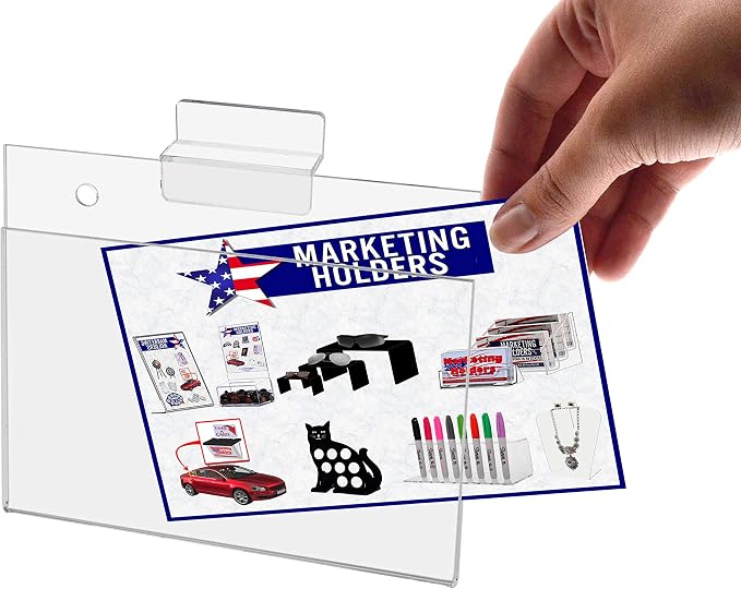 Small Sign Frame 5.5 x 3.5 Top or Side Loading Sleeve Clear Plastic Small Pricing Sheet Deli POP Display Notice Event Sign Holder by Marketing Holders