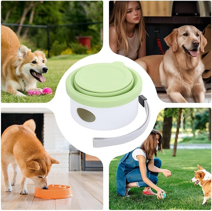 Dog Water Bowl - Portable Pet Dish, Food Storage, Travel Feeding Accessory | Pet Travel Bowl - On The Go Feeding for Dogs | Lightweight Fabric, Water Container, Food Storage Pouch for Trips