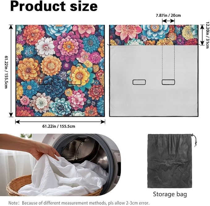 Renewold Rear Bench Dog Car Seat Cover Car Back Seat Towel Cover with Storage Bag Towel Blanket for Running Yoga Workout Swimming Sport Colorful Boho Flower Automotive Travel Accessories Beach Pads