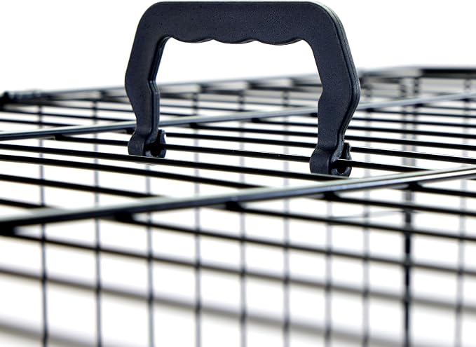 Carlson Pet Products Double Door Metal Dog Crate with Divider, Extra-Large 48" Dog Crate for Large Dogs, Foldable Collapsible Dog Kennel with Removable Tray, Wire Dog Cage for Training & Travel