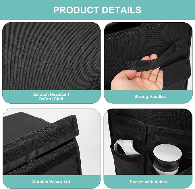 Dog Seat Extender for Dogs up to 200lbs, Dog Back Seat with Storage Pockets, Collapsible Front and Backseat Extender for Large, Medium and Small Dogs
