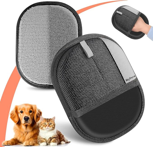 Pet Hair Removal Glove for Dogs & Cats, Newly Upgraded Reusable Electrostatic Pet Hair Glove, Magic Brush Pet Hair Remover Tool for Clothing, Couch, Carpet, Car Seats (3)