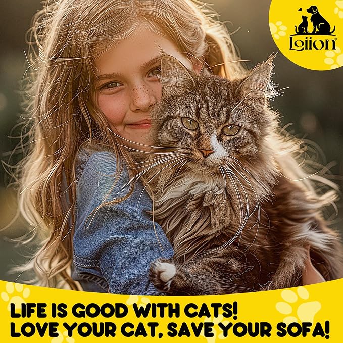 Loiion Cat Scratch Proof Furniture Protector Waterproof Sofa Cover 134"x71" | Pet-Friendly Couch Protector, Anti-Scratch & Anti-Slip Sofa Cover For Cats Dogs Kids, Machine Washable