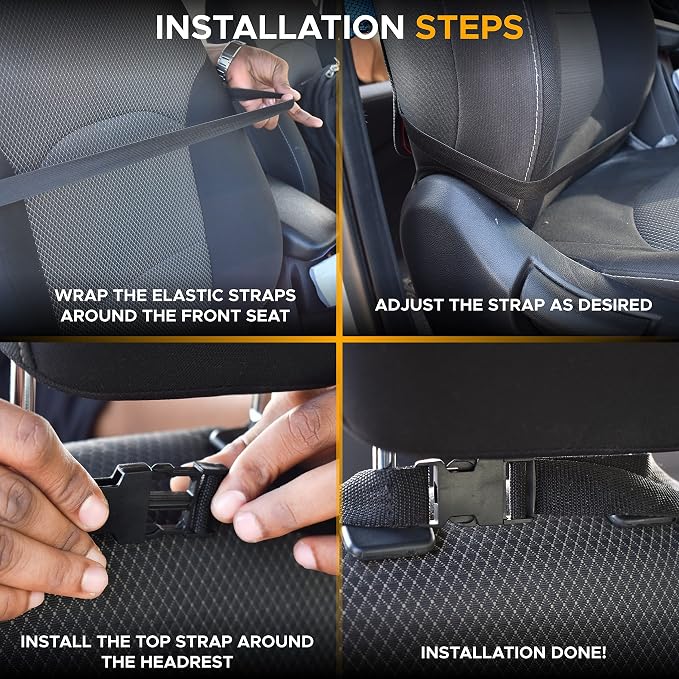 EcoNour Car Kick Mats Back Seat Protector